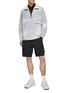 Figure View - Click To Enlarge - STONE ISLAND - Luce Print Stand Collar Half Zip Shirt