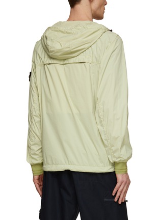 Back View - Click To Enlarge - STONE ISLAND - Hooded Contrast Packable Jacket