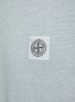  - STONE ISLAND - Compass Patch Logo Dyed Fissato Crewneck T-Shirt