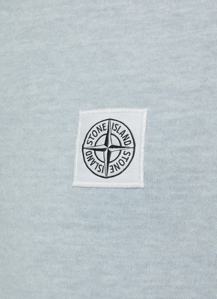  - STONE ISLAND - Compass Patch Dyed Fissato Polo Shirt