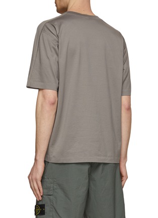 Back View - Click To Enlarge - STONE ISLAND - Stellina Embroidered Star Crewneck Raglan T-Shirt