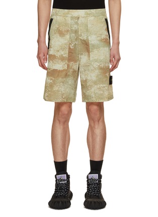 Main View - Click To Enlarge - STONE ISLAND - Dissolving Grid Camo Shorts