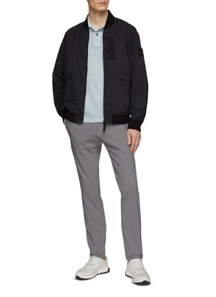 Figure View - Click To Enlarge - STONE ISLAND - Skin Touch Zip Up Bomber Jacket