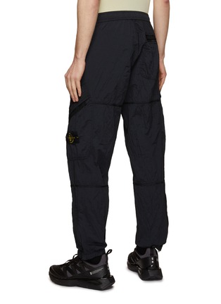 Back View - Click To Enlarge - STONE ISLAND - Elatiscated Waist Nylon Cargo Pants