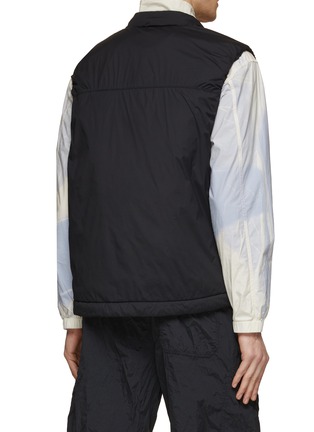 Back View - Click To Enlarge - STONE ISLAND - Stellina Embroidered Star Concealed Hood Zip Vest