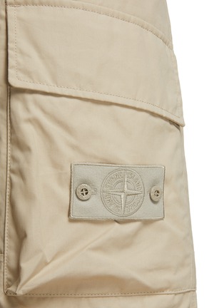  - STONE ISLAND - Logo Badge Cotton Cargo Pants
