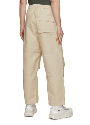 Back View - Click To Enlarge - STONE ISLAND - Logo Badge Cotton Cargo Pants