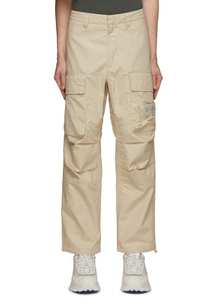 Main View - Click To Enlarge - STONE ISLAND - Logo Badge Cotton Cargo Pants