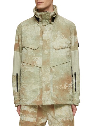 Main View - Click To Enlarge - STONE ISLAND - Dissolving Grid Camo Jacket