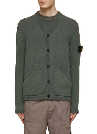 Main View - Click To Enlarge - STONE ISLAND - V-Neck Cotton Cardigan