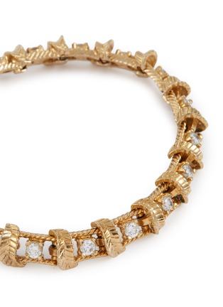 Detail View - Click To Enlarge - LANE CRAWFORD VINTAGE ACCESSORIES - Panetta Diamente Gold Toned Bracelet