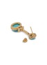 Detail View - Click To Enlarge - LANE CRAWFORD VINTAGE ACCESSORIES - Vintage Panetta Gold Tone Faux Turquoise Earrings