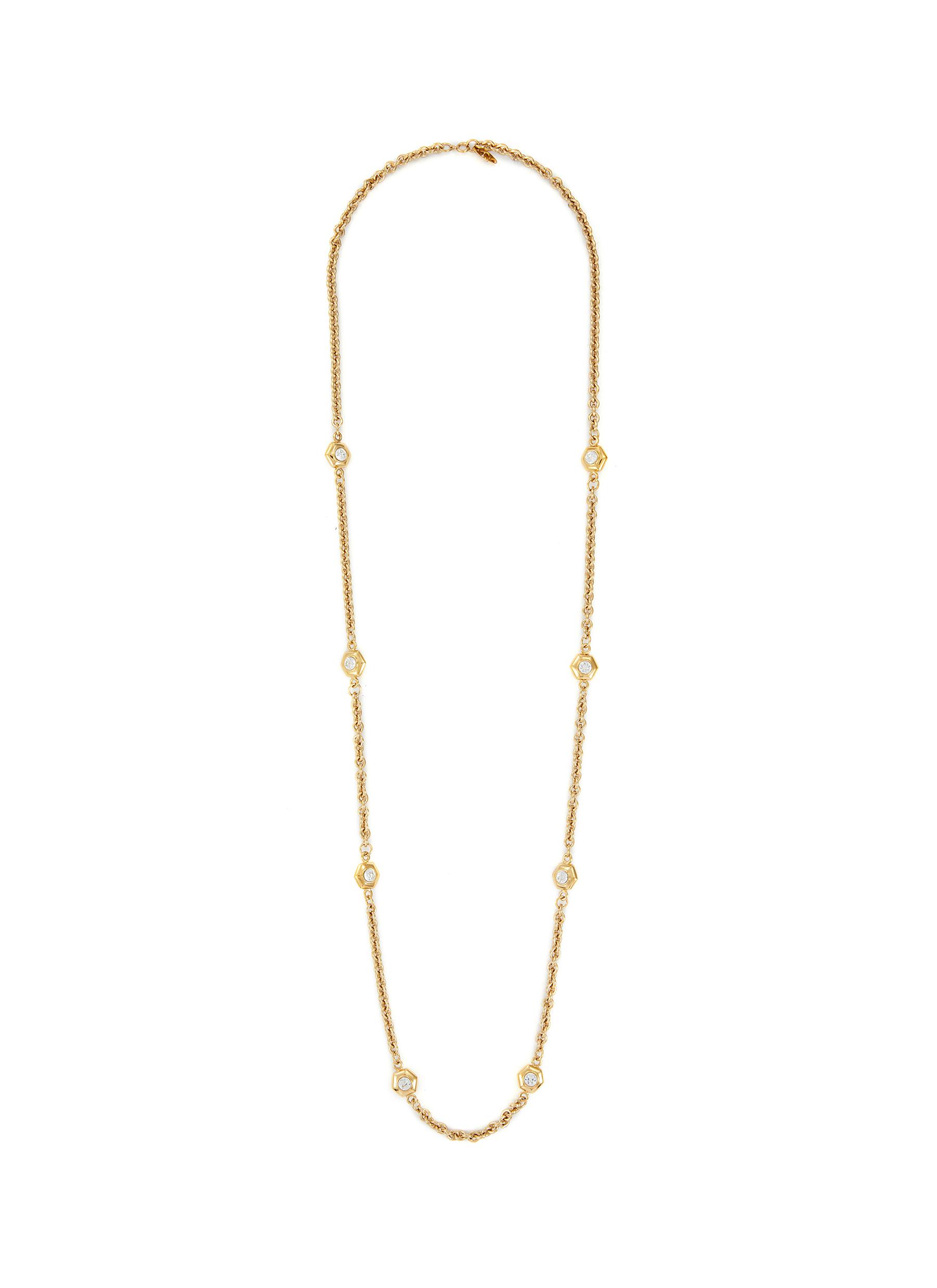Diamante - Gold Necklace with Pearl Inset – John Medeiros Jewelry  Collections