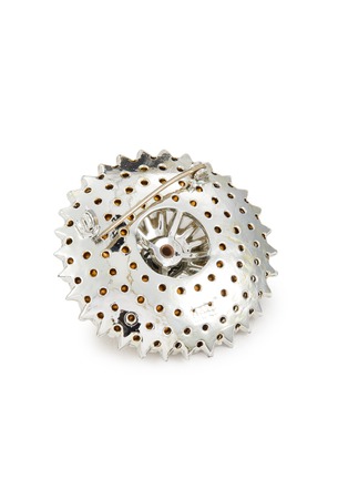 Detail View - Click To Enlarge - LANE CRAWFORD VINTAGE ACCESSORIES - Corocraft Diamante Pave Silver Toned Brooch