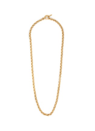 Main View - Click To Enlarge - LANE CRAWFORD VINTAGE ACCESSORIES - Vintage Unsigned Gold Tone Toggle Necklace