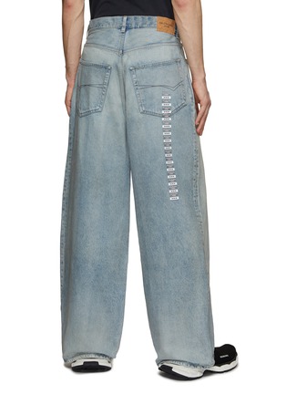 Back View - Click To Enlarge - BALENCIAGA - Sticker Stripe Baggy Jeans