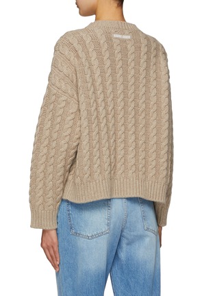 Back View - Click To Enlarge - MIU MIU - Cable Knit Sweater
