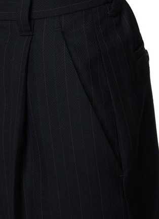  - MIU MIU - Chalkstripe Carrot Leg Wool Pants
