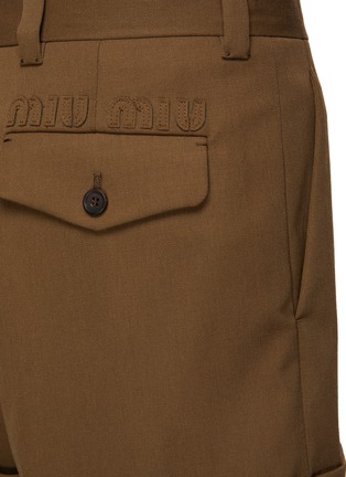  - MIU MIU - Wool Gabardine Shorts