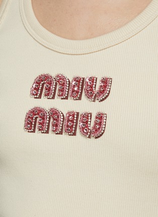  - MIU MIU - Logo Front Tank Top