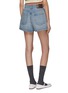 Back View - Click To Enlarge - MIU MIU - Wide Leg Denim Shorts