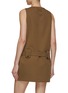 Back View - Click To Enlarge - MIU MIU - Wool Gabardine Safari Dress