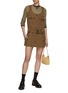 Figure View - Click To Enlarge - MIU MIU - Wool Gabardine Safari Dress