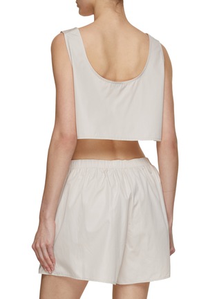 Back View - Click To Enlarge - MIU MIU - Cotton Cropped Top