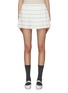 Main View - Click To Enlarge - MIU MIU - Striped Sable Mini Skirt