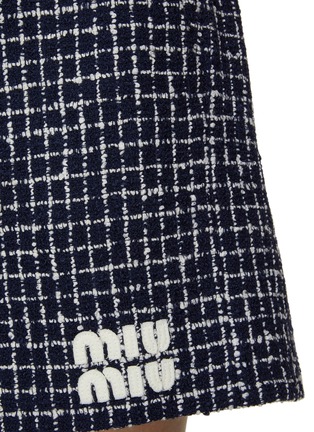  - MIU MIU - Checked Tweed Shorts