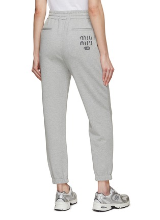 Back View - Click To Enlarge - MIU MIU - Fleeced Jersey Sweatpants