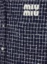  - MIU MIU - Chequered Logo Tweed Bowling Jacket