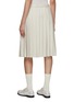 Back View - Click To Enlarge - MIU MIU - Pleated Attached Belt Midi Skirt