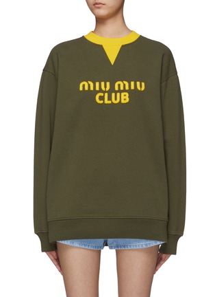Main View - Click To Enlarge - MIU MIU - Varsity Sweatshirt