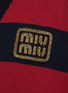  - MIU MIU - Striped Rugby Cardigan