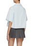 Back View - Click To Enlarge - MIU MIU - Chambray Bowling Shirt