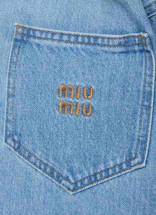  - MIU MIU - Raw Hem Boxy Denim Shirt