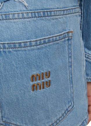  - MIU MIU - Pleated Denim Shorts