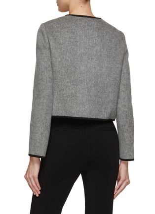 Back View - Click To Enlarge - MO&CO. - Cropped Double Breasted Jacket