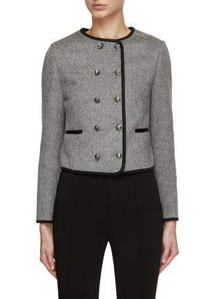 Main View - Click To Enlarge - MO&CO. - Cropped Double Breasted Jacket