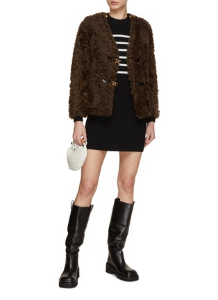 Figure View - Click To Enlarge - MO&CO. - Faux Fur Jacket