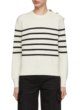 Main View - Click To Enlarge - MO&CO. - Striped Knit Sweater