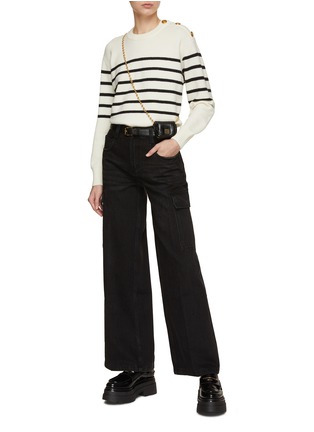 Figure View - Click To Enlarge - MO&CO. - Side Pocket Cargo Pants