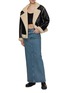 Figure View - Click To Enlarge - MO&CO. - Cropped Shearling Jacket