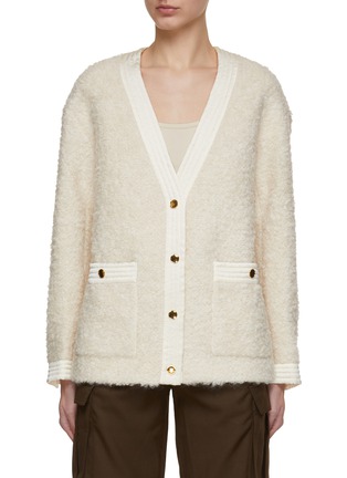 Main View - Click To Enlarge - MO&CO. - Wool Mohair Blend Jacket