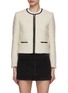 Main View - Click To Enlarge - MO&CO. - Cropped Wool Mohair Blend Jacket