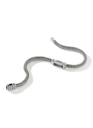 Detail View - Click To Enlarge - JOHN HARDY - Icon Extension Sterling Silver Topaz Bracelet — Size US