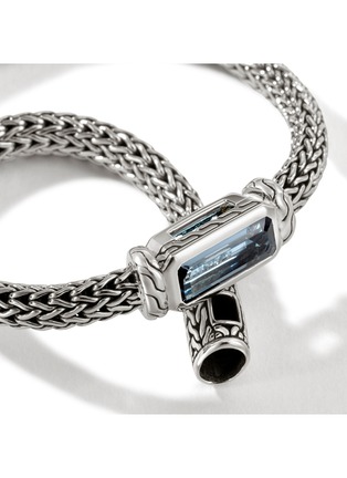  - JOHN HARDY - Icon Extension Sterling Silver Topaz Bracelet — Size US