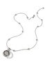  - JOHN HARDY - Moon Door Diamond Sterling Silver Rolo Chain Necklace — Size 28-30