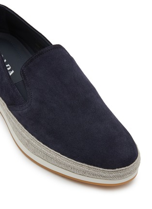 Detail View - Click To Enlarge - PRADA - Suede Loafers